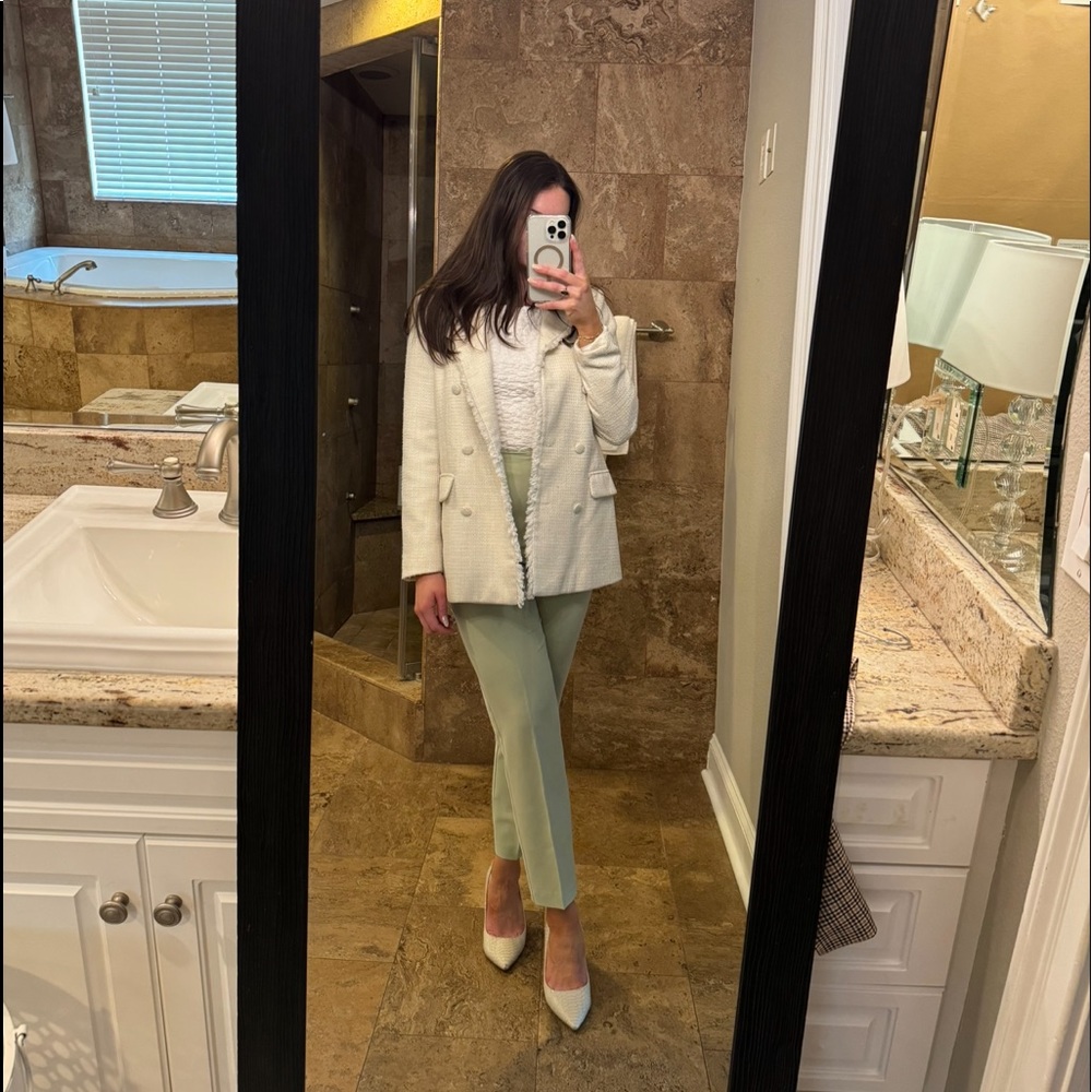 Light green corporate pants